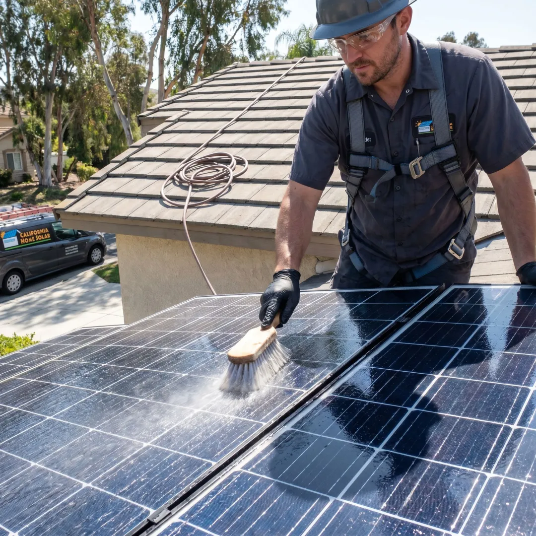 Solar Panel Cleaning in Fullerton, CA — Professional Service