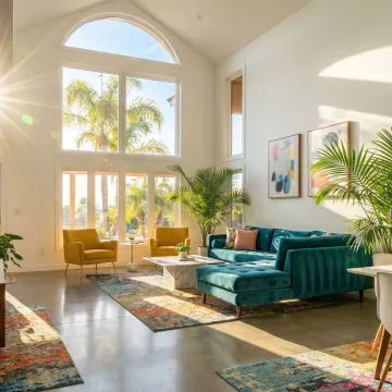 Beautiful energy-efficient windows installed in modern Anaheim home interior