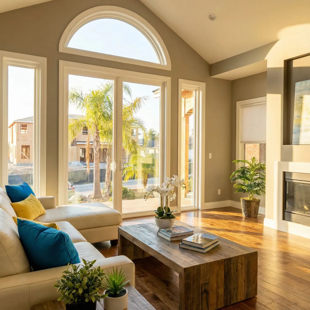 Modern energy-efficient windows installed in Pomona residential home