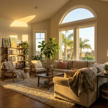 Modern energy-efficient windows installed in Burbank home showcasing improved comfort