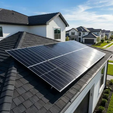 Modern energy-efficient roof with premium materials protecting a Carson home