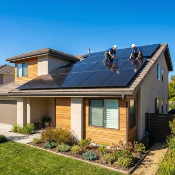 Professional solar panel installation on a residential home in Thousand Oaks