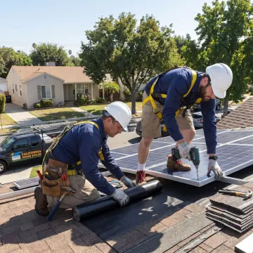 Roof replacement and solar installation on a Culver City home