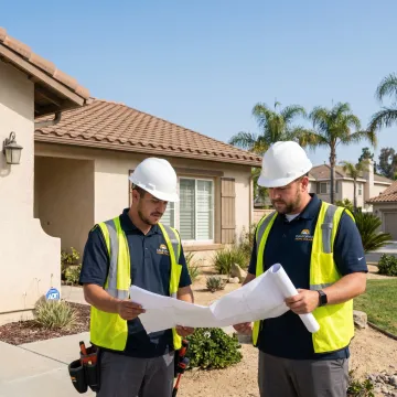 Solar installers preparing a roof for panel installation