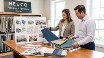 CallNeuco fabric consultation for durable accessible waiting room upholstery