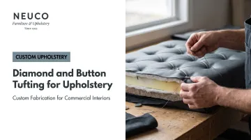 Diamond and Button Tufting for Upholstery