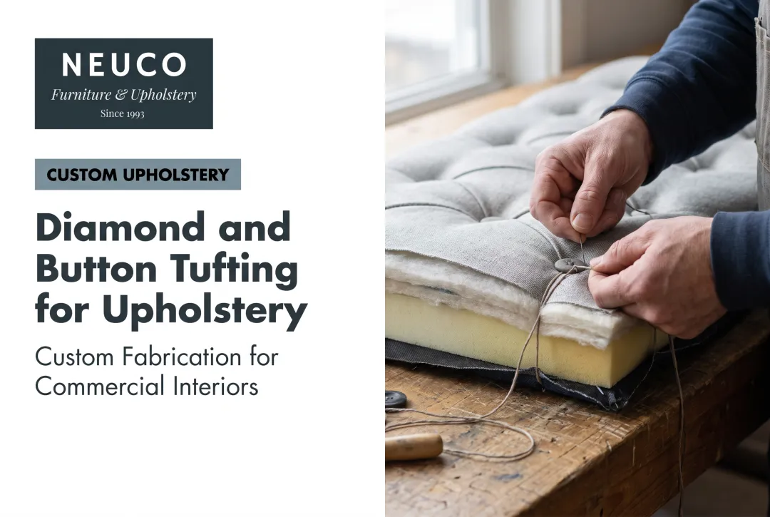 Diamond and Button Tufting for Upholstery