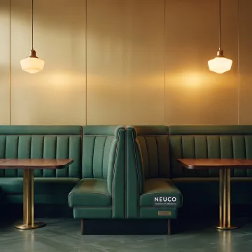 Custom upholstered restaurant booth seating