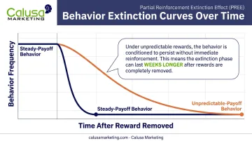 Partial reinforcement extinction effect comparing steady versus unpredictable reward behavior persistence