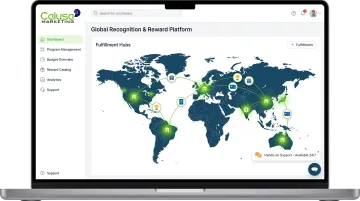 Calusa Marketing global reward fulfillment platform serving clients across 100 countries