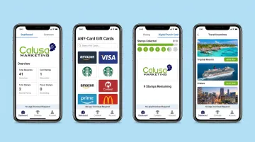 Calusa Marketing cloud-based incentive platform showing gift card and reward catalog