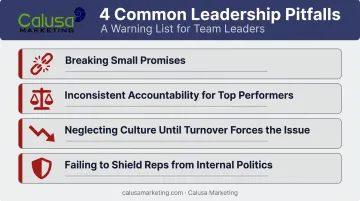 Four common sales leadership pitfalls that erode team trust
