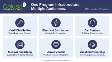 Merchandise incentive program flexibility across six industries comparison chart