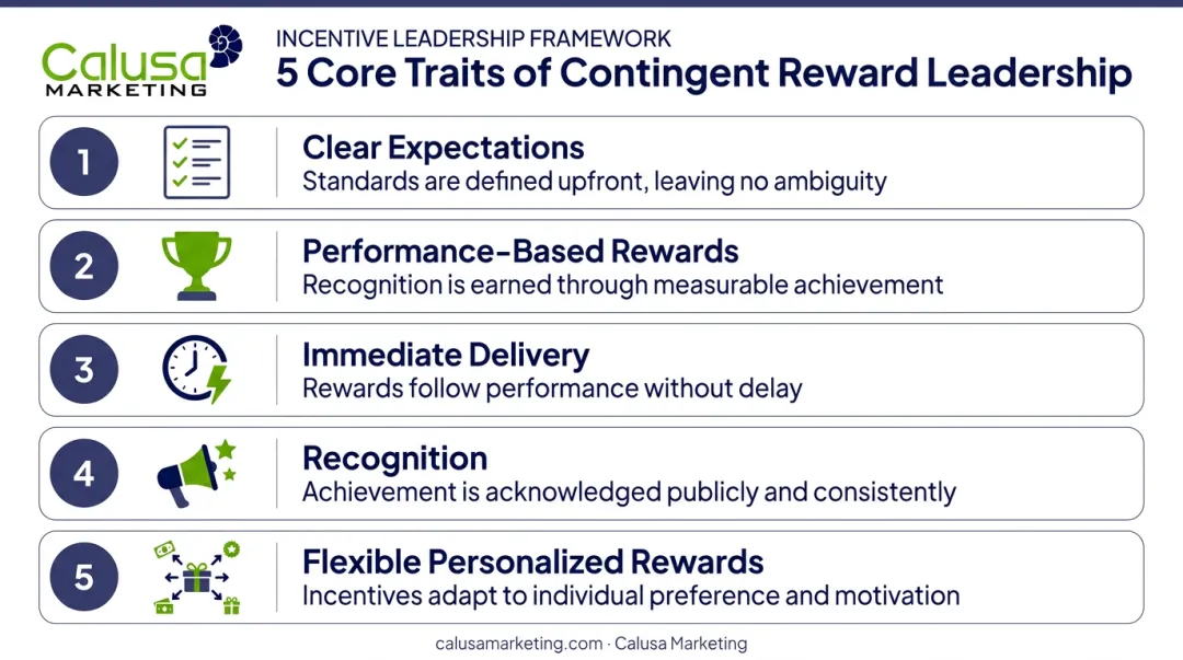 5 key characteristics of effective contingent reward leadership programs