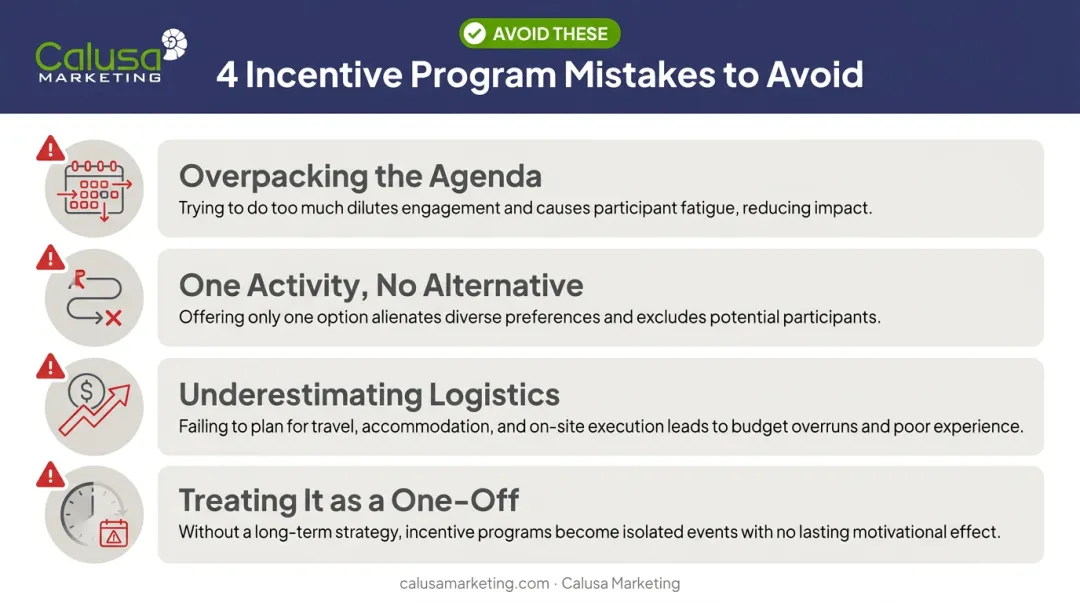 Four common corporate retreat planning mistakes to avoid checklist