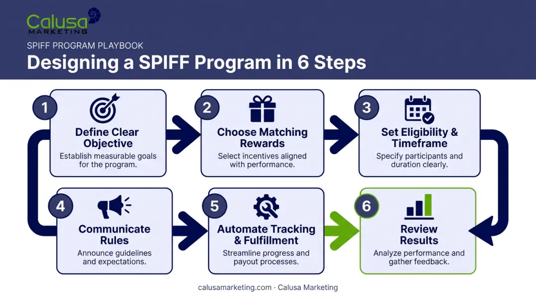 Six-step process flow for launching a successful SPIFF program