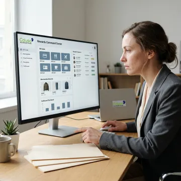Business gifting platform dashboard with reward options