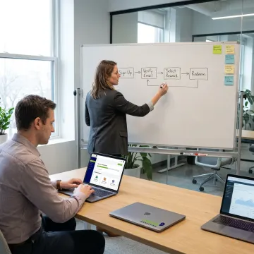 Team planning rewards program signup process