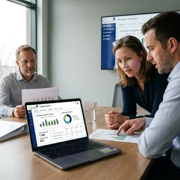 Consultants planning an employee benefits program