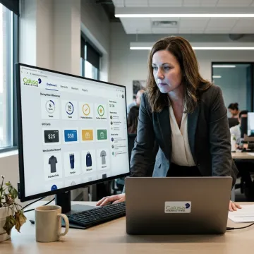 Employee recognition program dashboard
