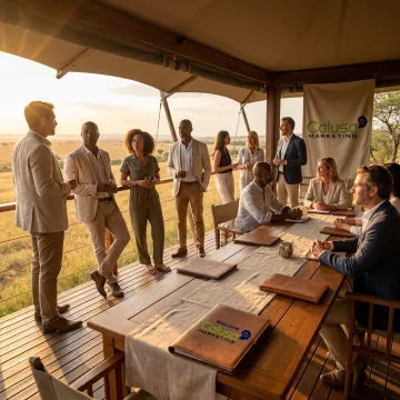 Corporate retreat in Africa