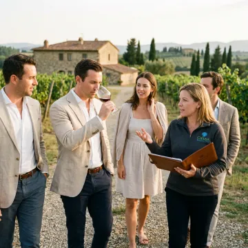 Media sales team on Italy incentive trip