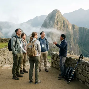 Corporate sales incentive group touring Peru