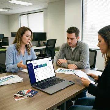 Team planning an incentive marketing program