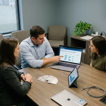 Team planning an incentive program workflow