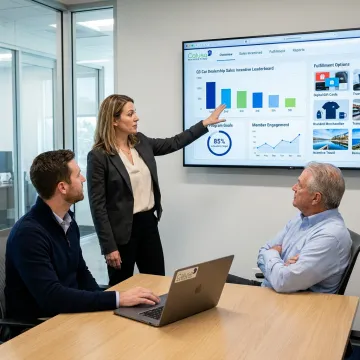Team configuring an employee rewards platform