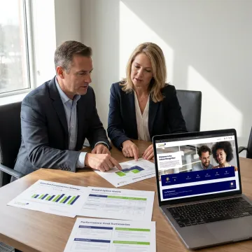 Consultants reviewing incentive compensation strategy