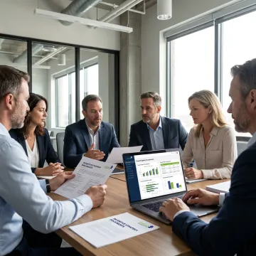 Consultants planning employee engagement rewards program
