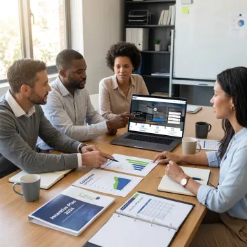 Team planning a digital dealer rewards program