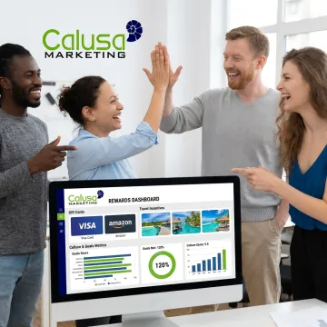 Employee engagement rewards program dashboard