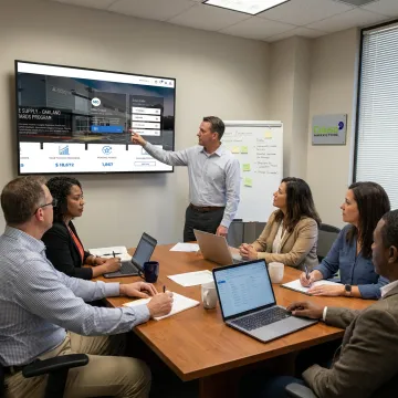 Team planning an incentive marketing program
