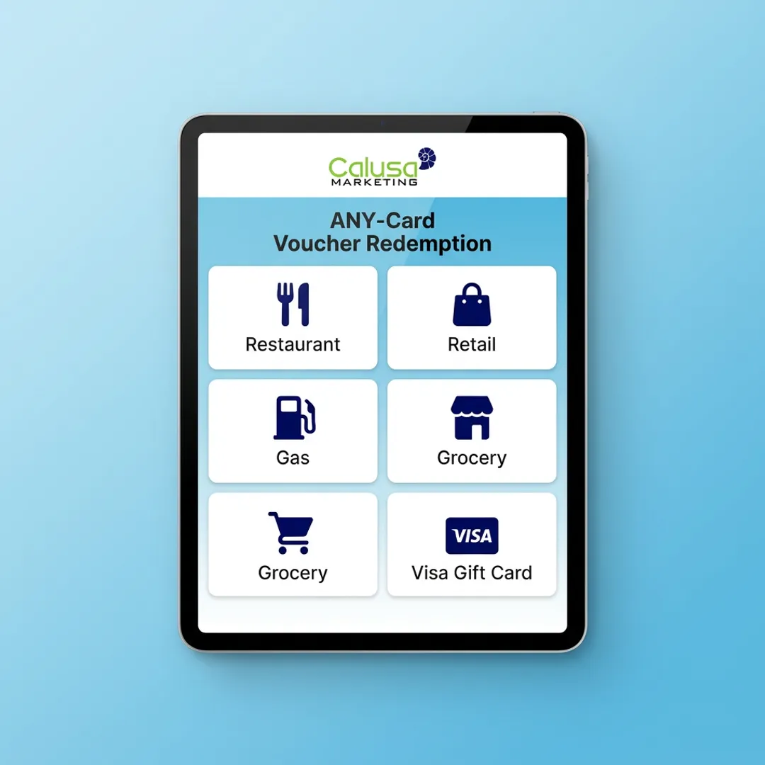 ANY-Card digital gift card redemption screen