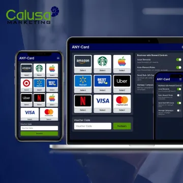 ANY-Card digital gift card redemption dashboard
