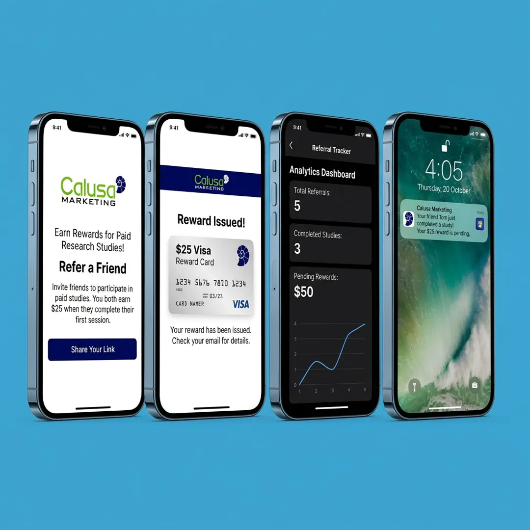 Refer Friends to Paid Research Studies — Digital Loyalty Card
