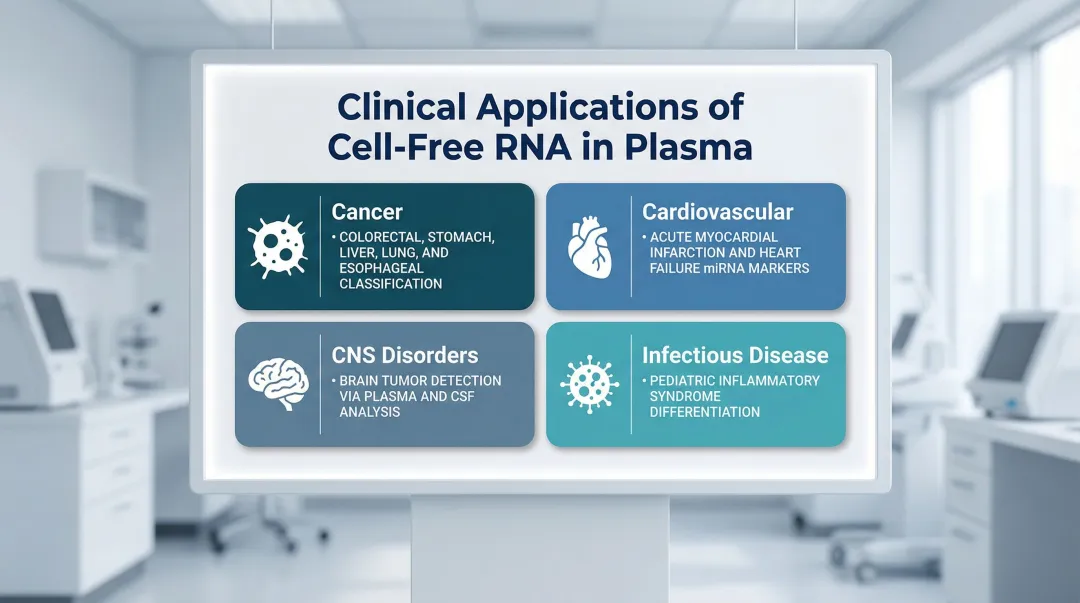 Cell-free RNA biomarker applications across cancer cardiovascular CNS and infectious disease