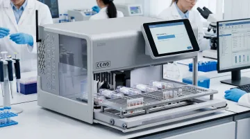 Manta automated FFPE DNA extraction platform processing cartridges in clinical laboratory setting