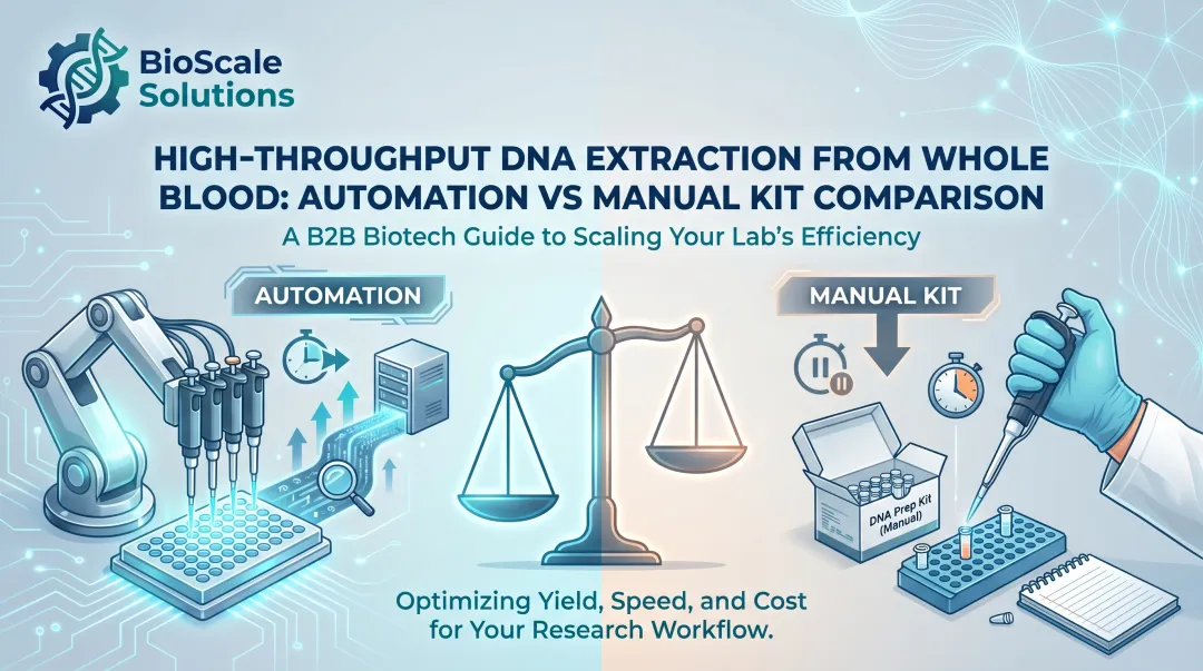 High-Throughput DNA Extraction from Whole Blood: Automation vs Manual Kit Comparison