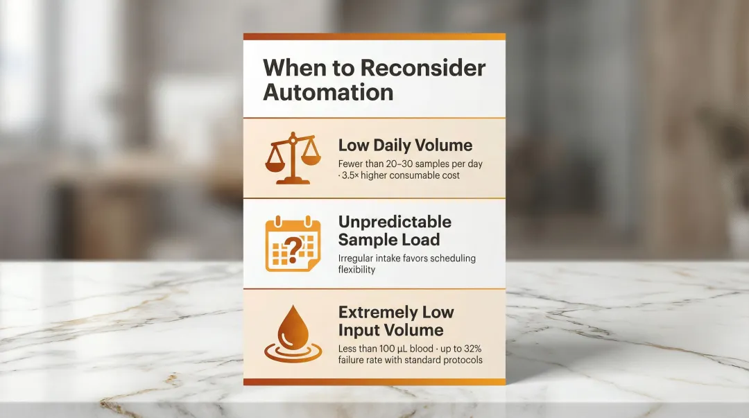 Three scenarios where manual RNA extraction is preferred over lab automation