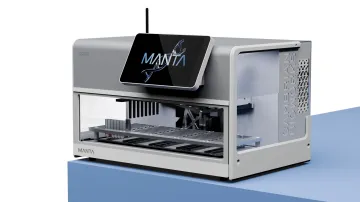 Cambrian Bioworks Manta magnetic bead cfDNA extraction platform device close-up