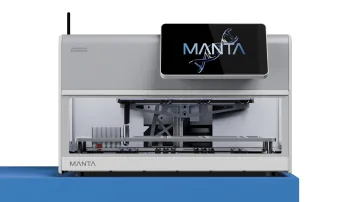 Automated RNA extraction system with closed cartridge design inside biosafety hood