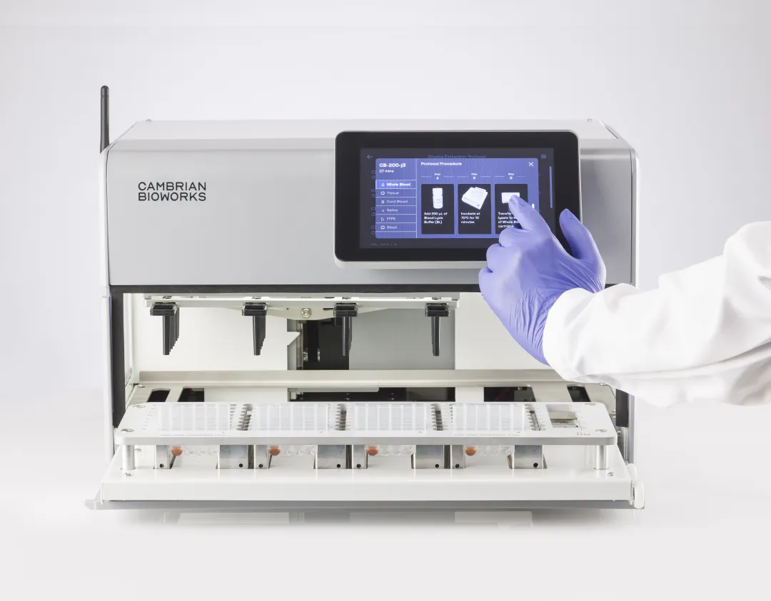 Manta automated cfDNA extraction instrument in clinical diagnostic laboratory setting