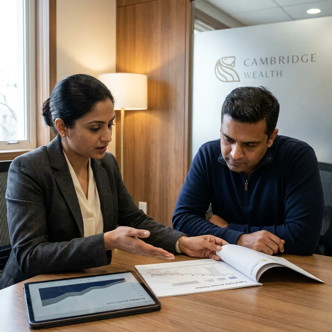 Distributor reviewing realisation timing with an NRI investor