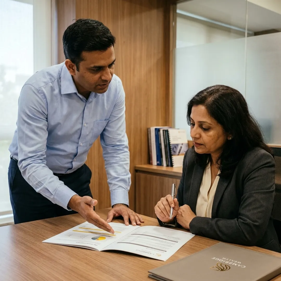 Distributor organising NRI tax documentation with an investor