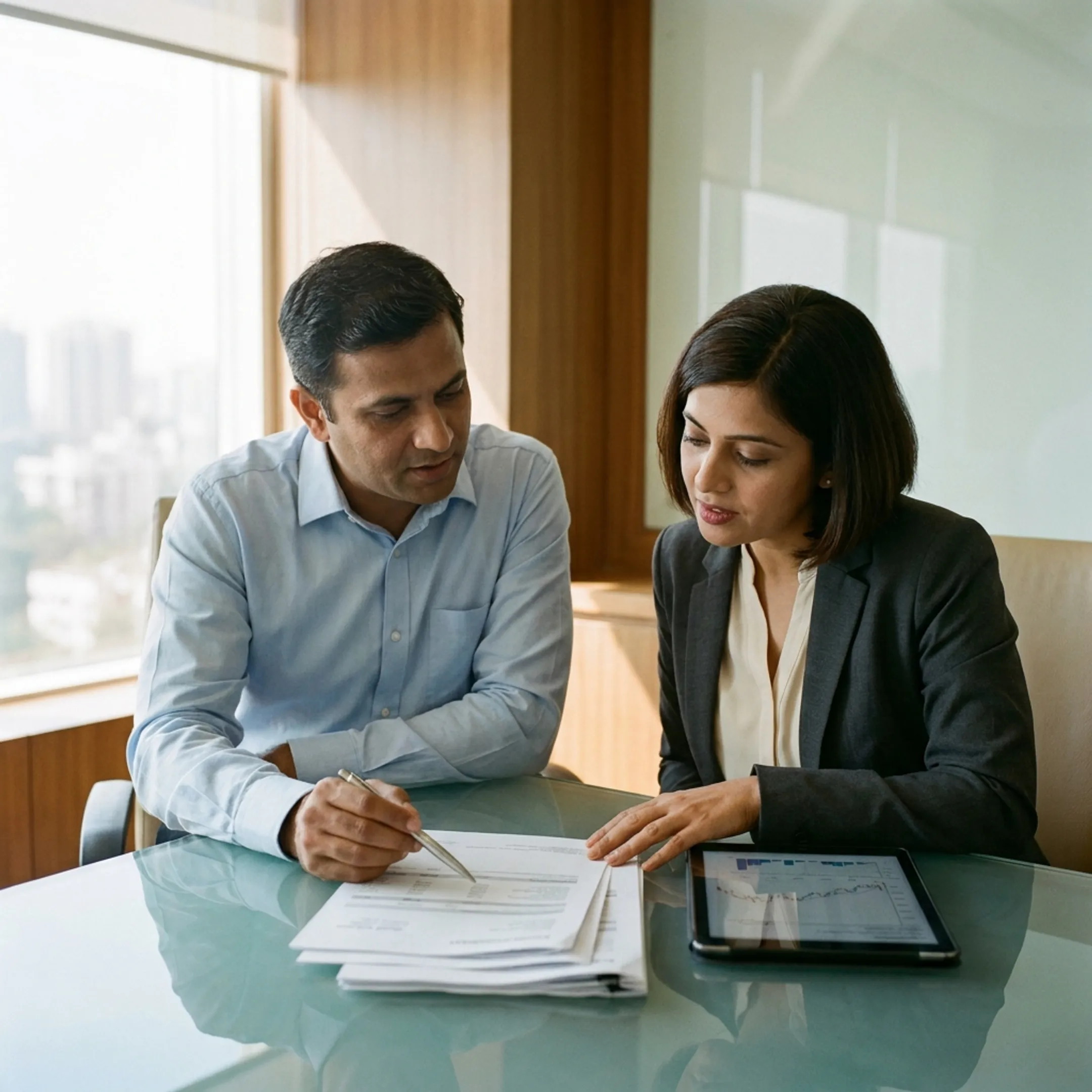 NRI reviewing Indian demat and trading account documents