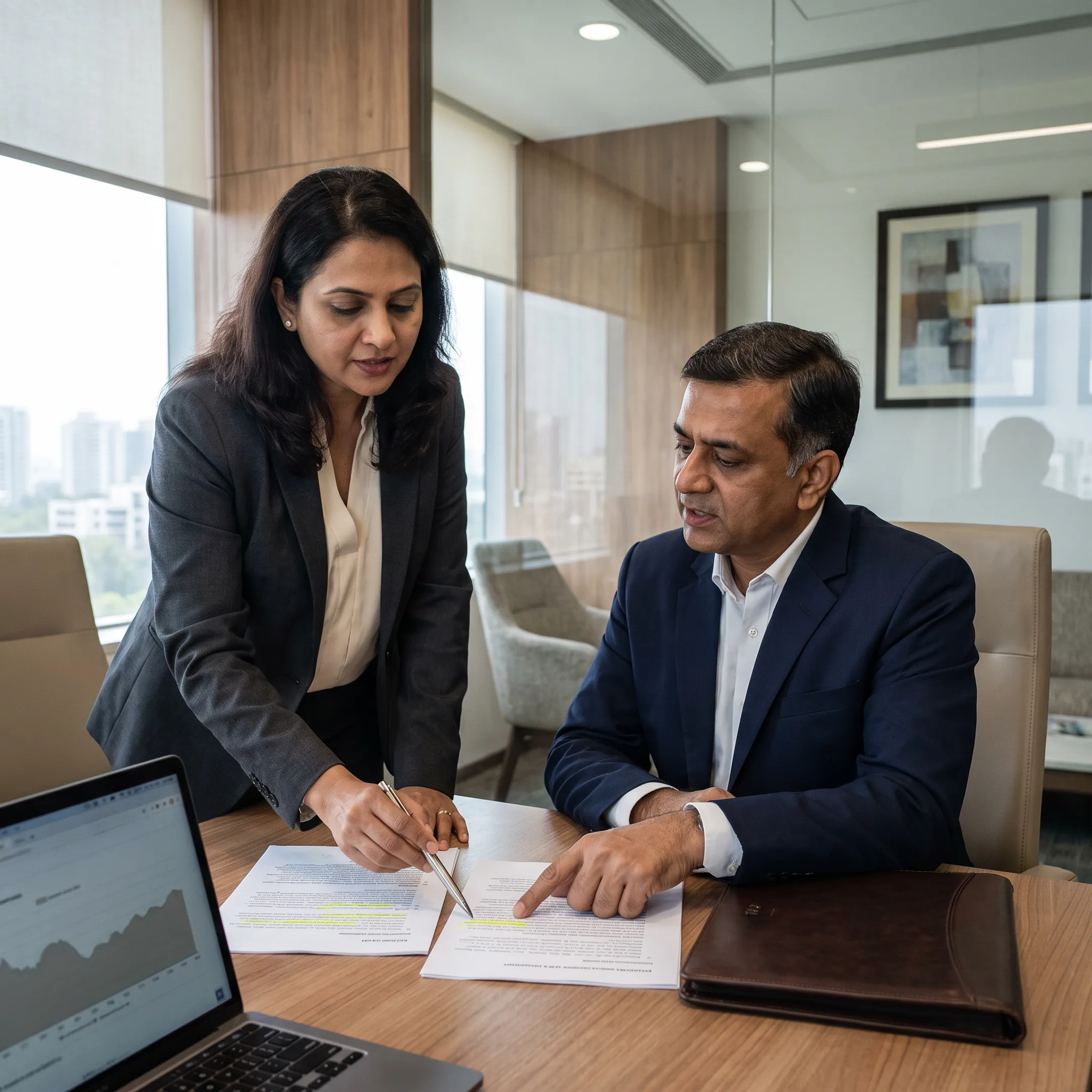 Investor reviewing pre-IPO and unlisted share options