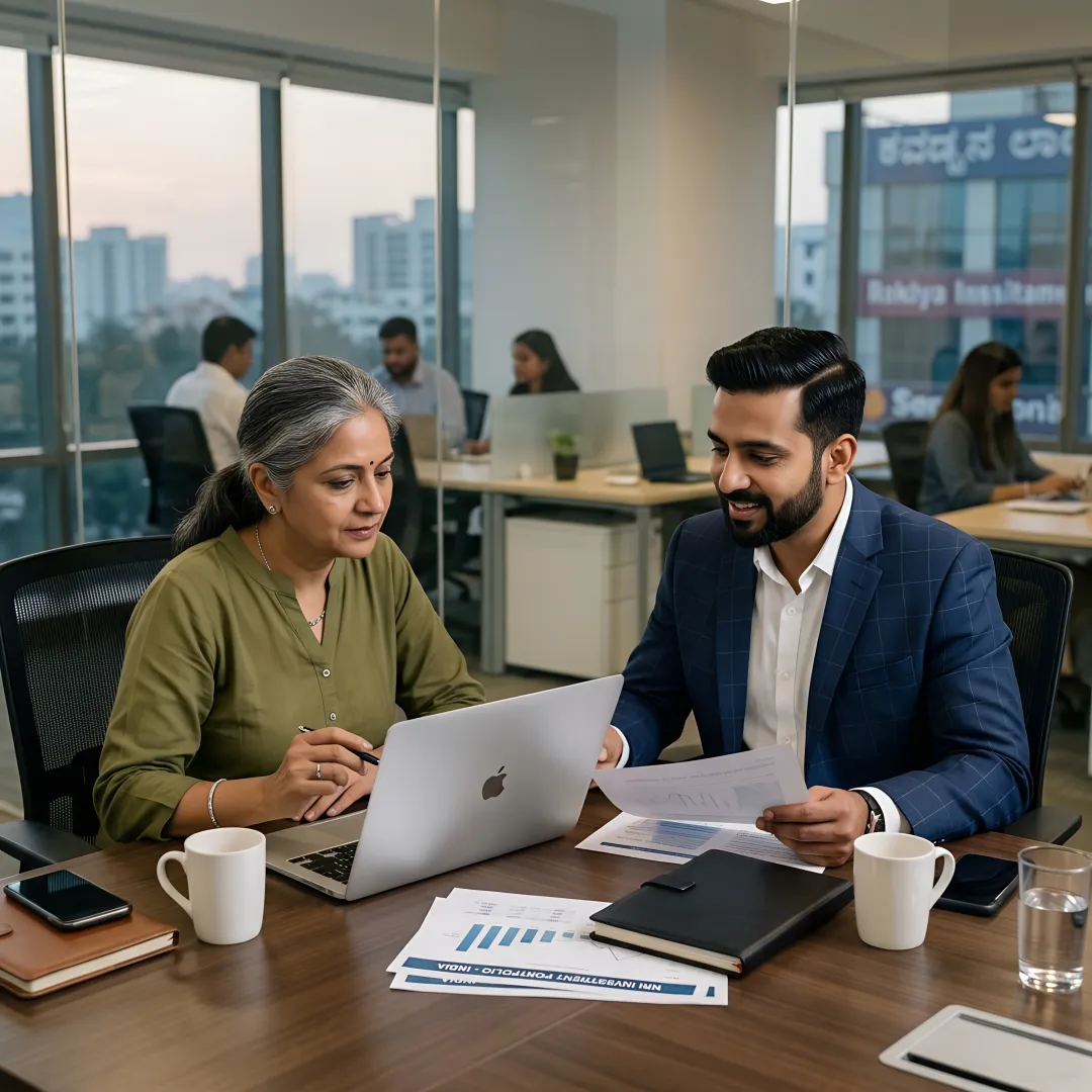 NRI organising India investment tax documentation with a mutual fund distributor